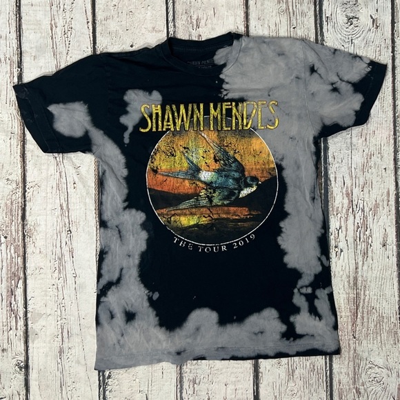 Shawn Mendes Tie Dye 2019 Pop Music Tour Crewneck Tshirt - Picture 1 of 4